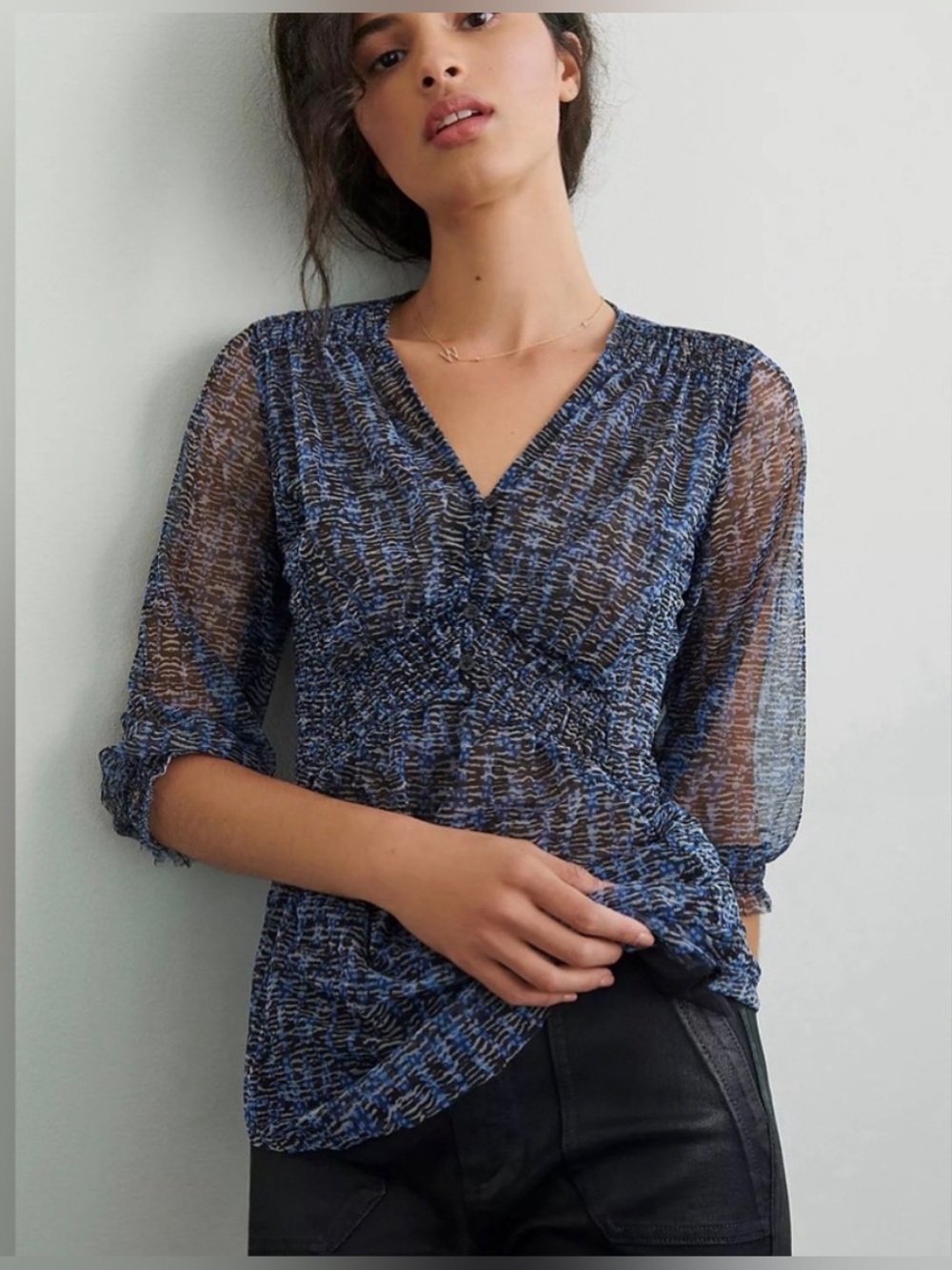 Anthropologie Gretchen Smocked Tunic